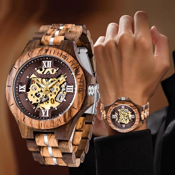 Pure Handcraft Art Wooden Men Watch