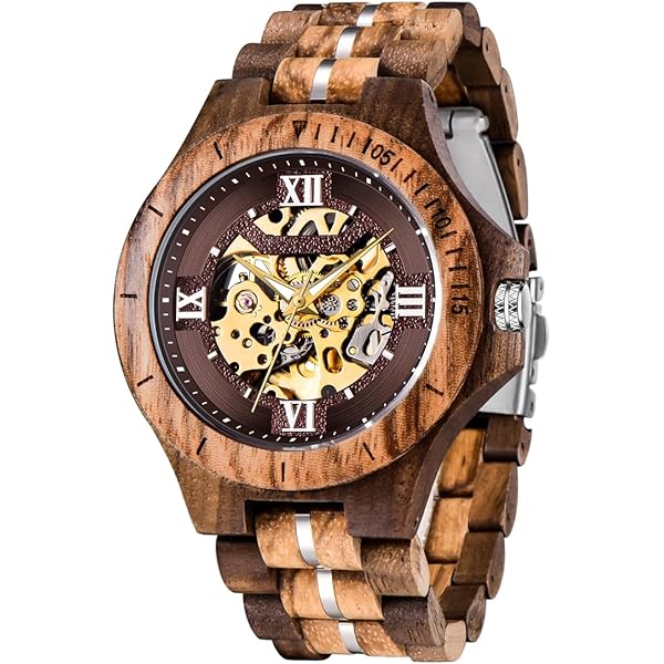 Pure Handcraft Art Wooden Men Watch