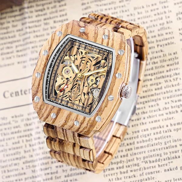Pure Handcrafted Men’s Wood Art Watch