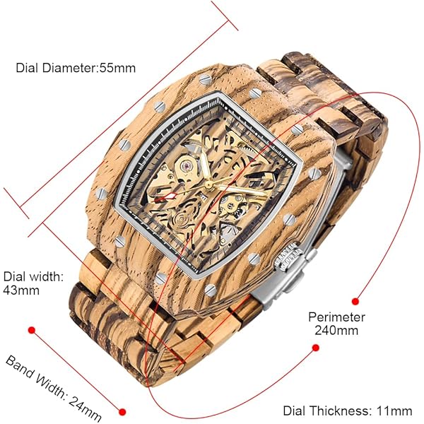 Pure Handcrafted Men’s Wood Art Watch