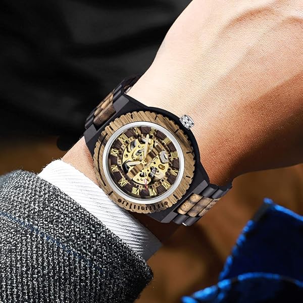 100% Handmade Artistic Wooden Watch Men