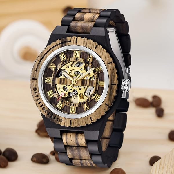 100% Handmade Artistic Wooden Watch Men