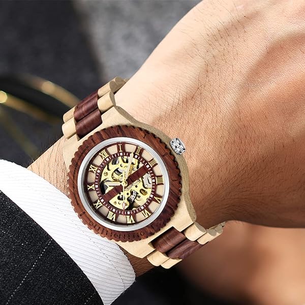 Men’s All Handmade Artistic Wood Watch