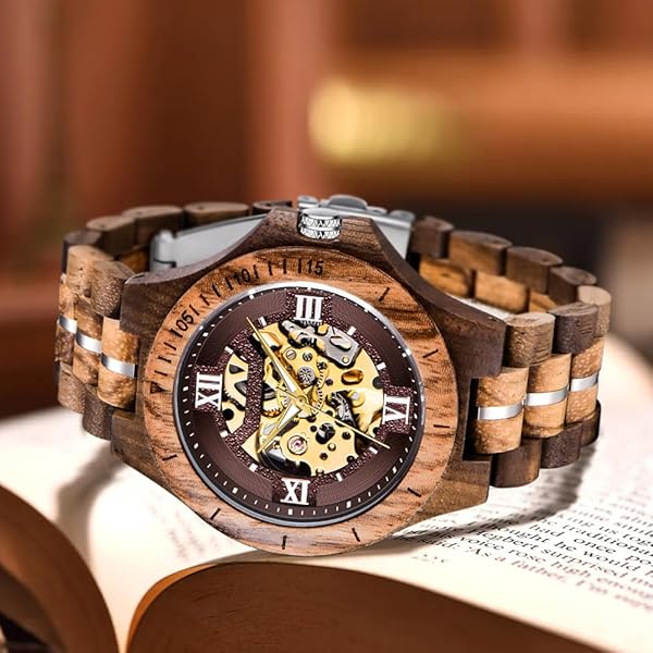 Pure Handcraft Art Wooden Men Watch