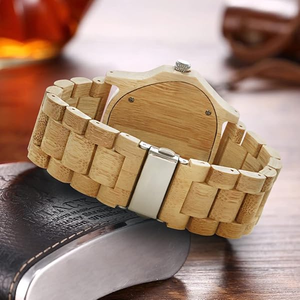 Triangle Skeleton Automatic Watch Mechanical Wood Watches for Men browm&yellow