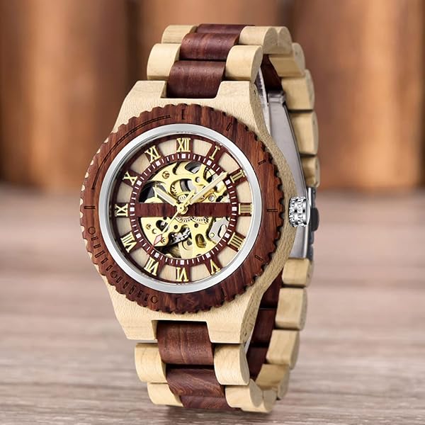 Men’s All Handmade Artistic Wood Watch