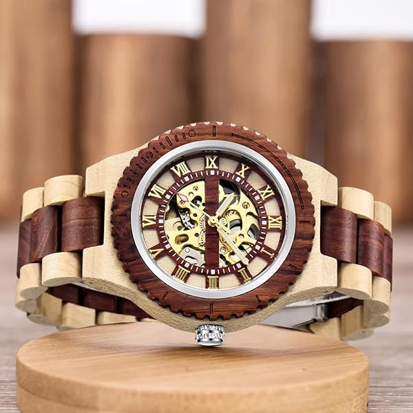 Men’s All Handmade Artistic Wood Watch