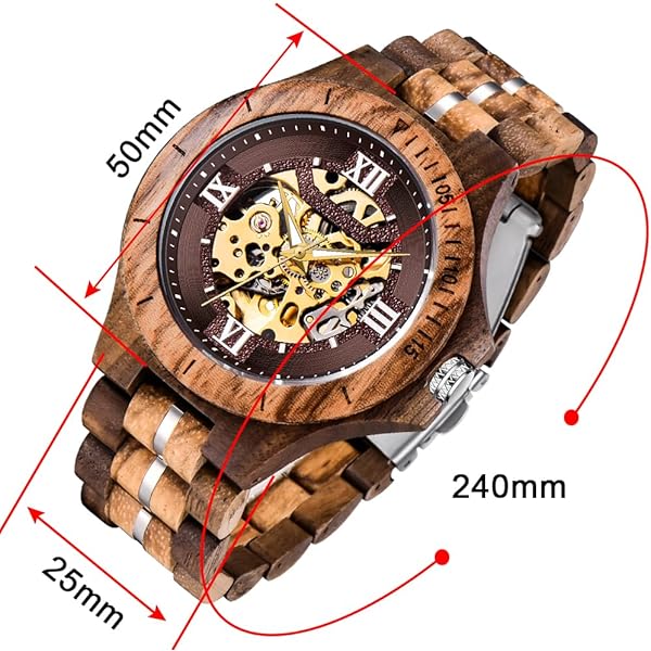 Pure Handcraft Art Wooden Men Watch