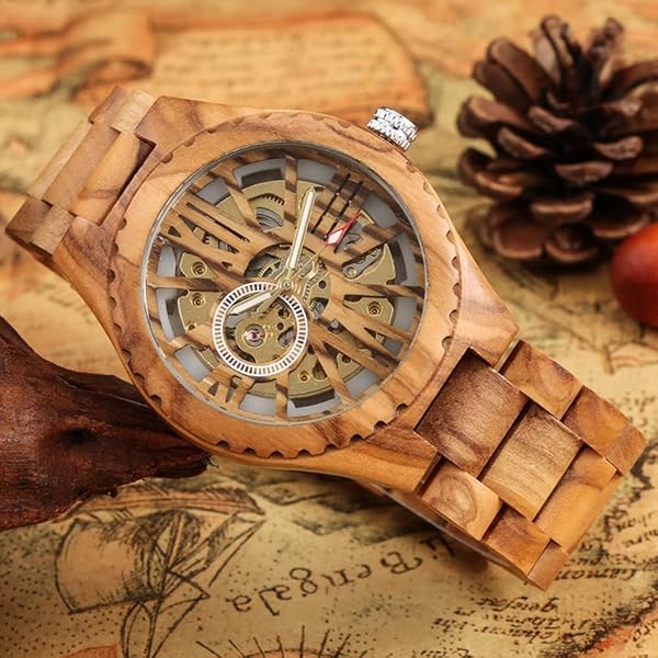 Handmade Craft Art Wood Watch for Men