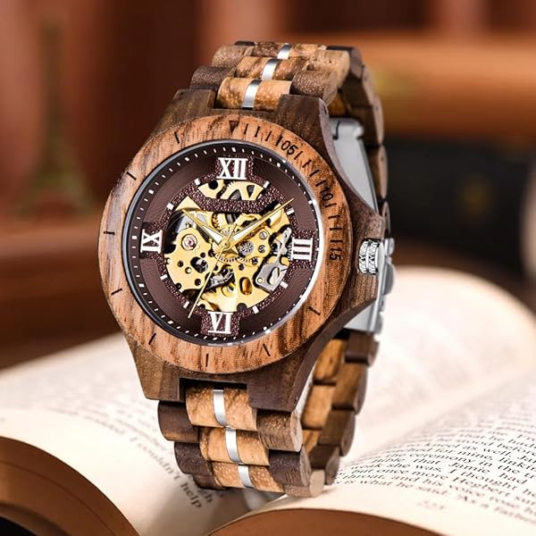 Pure Handcraft Art Wooden Men Watch