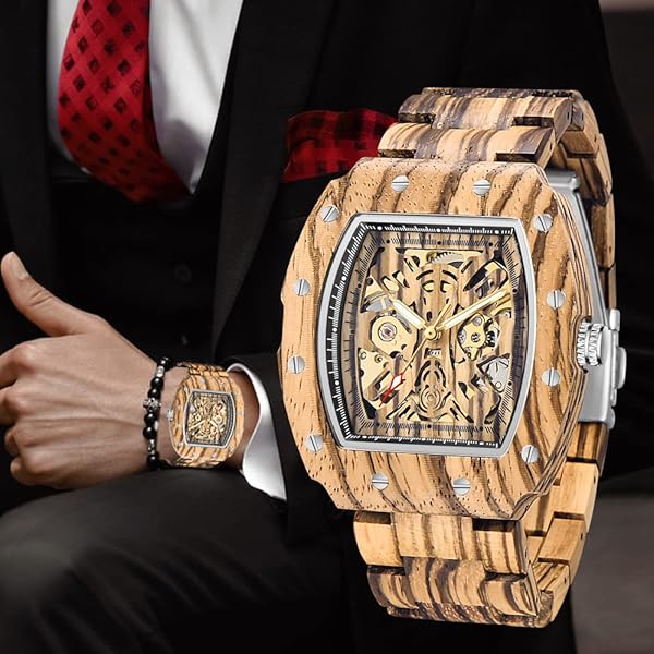 Pure Handcrafted Men’s Wood Art Watch