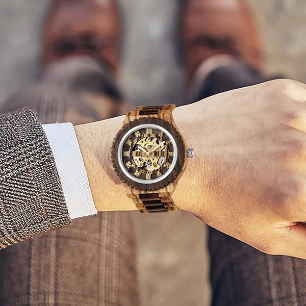 Gentlemen Handmade Art Wooden Timepiece